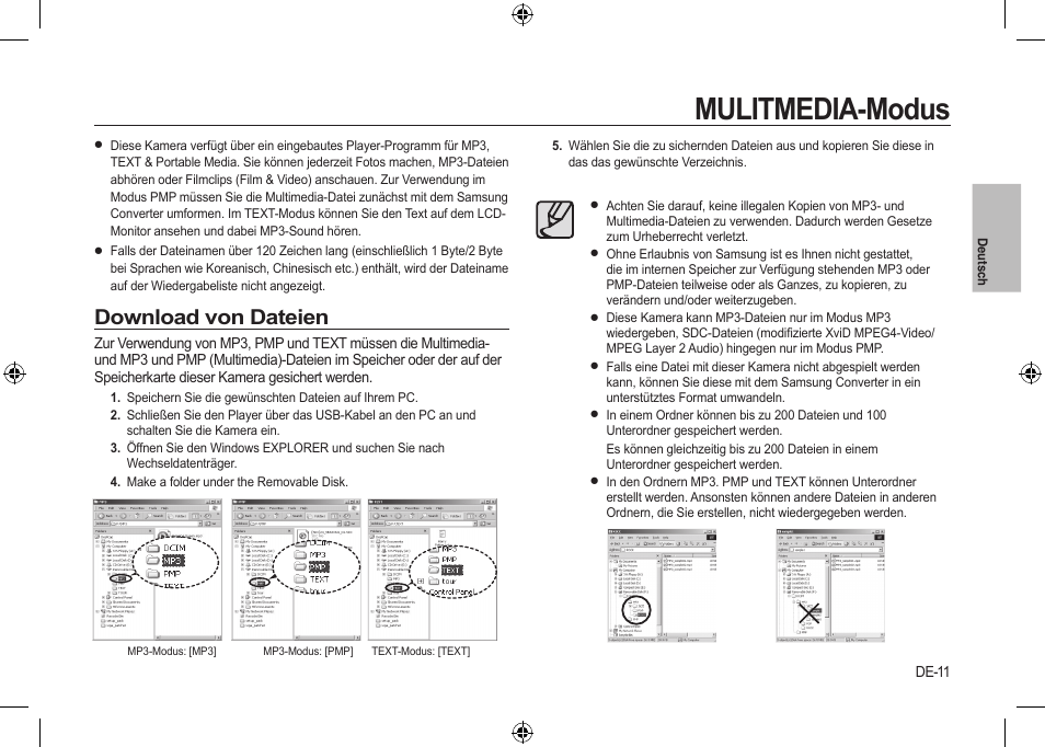 Mulitmedia-modus, Download von dateien | Samsung i8 User Manual | Page 31 / 112
