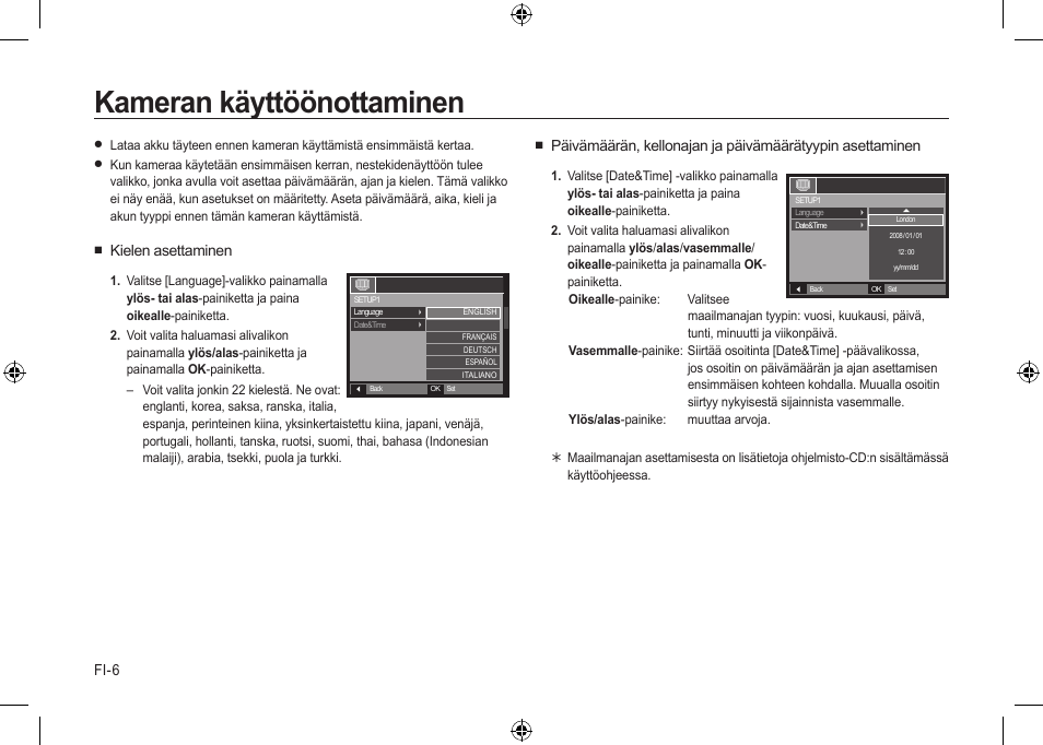 Kameran käyttöönottaminen | Samsung i8 User Manual | Page 44 / 112