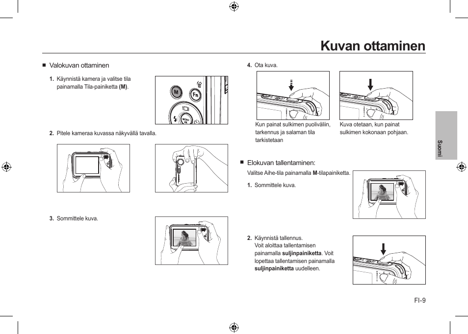Kuvan ottaminen | Samsung i8 User Manual | Page 47 / 112