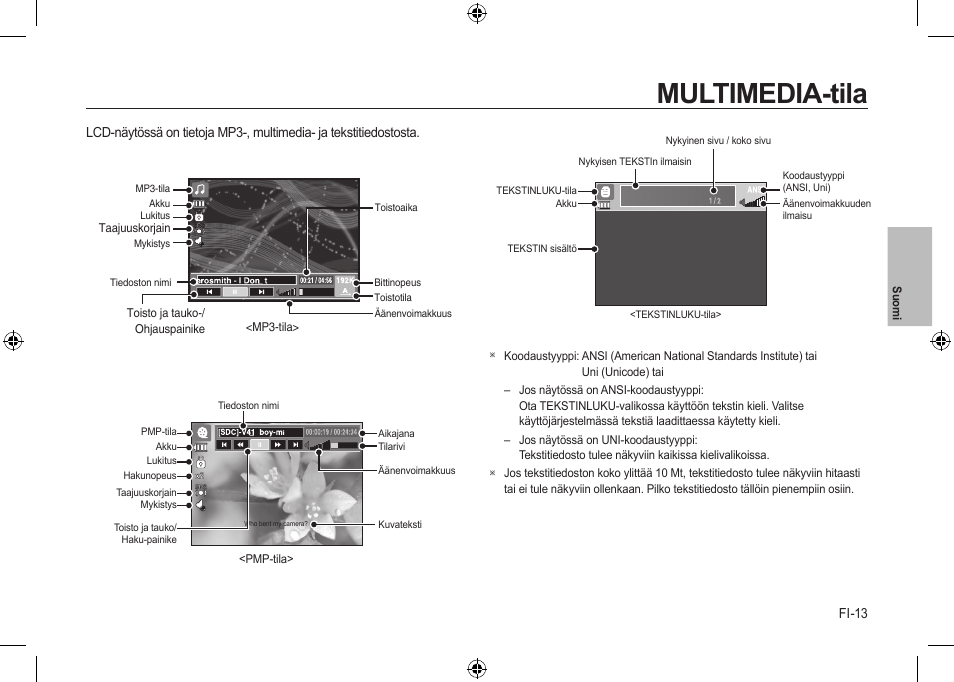 Multimedia-tila | Samsung i8 User Manual | Page 51 / 112