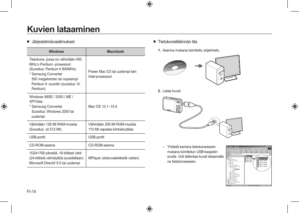Kuvien lataaminen | Samsung i8 User Manual | Page 52 / 112