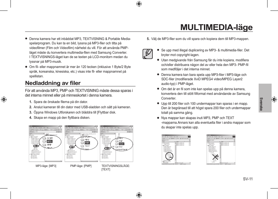 Multimedia-läge, Nedladdning av ﬁler | Samsung i8 User Manual | Page 67 / 112