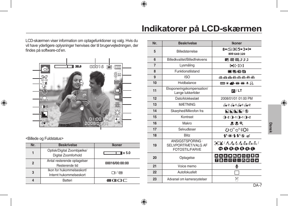 Indikatorer på lcd-skærmen | Samsung i8 User Manual | Page 81 / 112