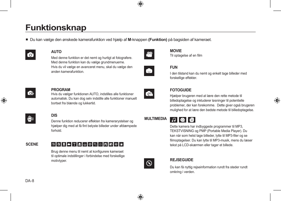 Funktionsknap | Samsung i8 User Manual | Page 82 / 112