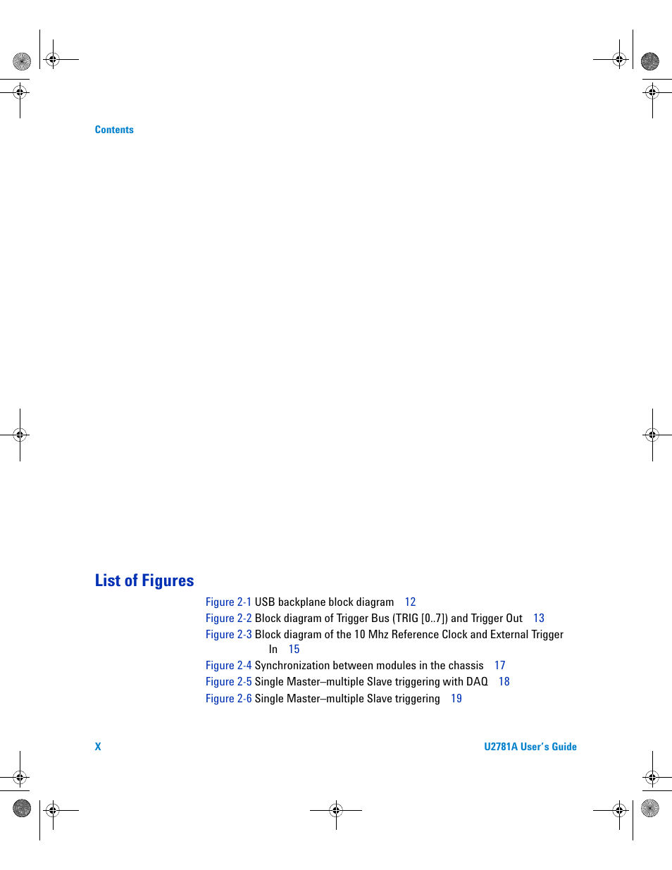 List of figures | Agilent Technologies U2781A User Manual | Page 10 / 47