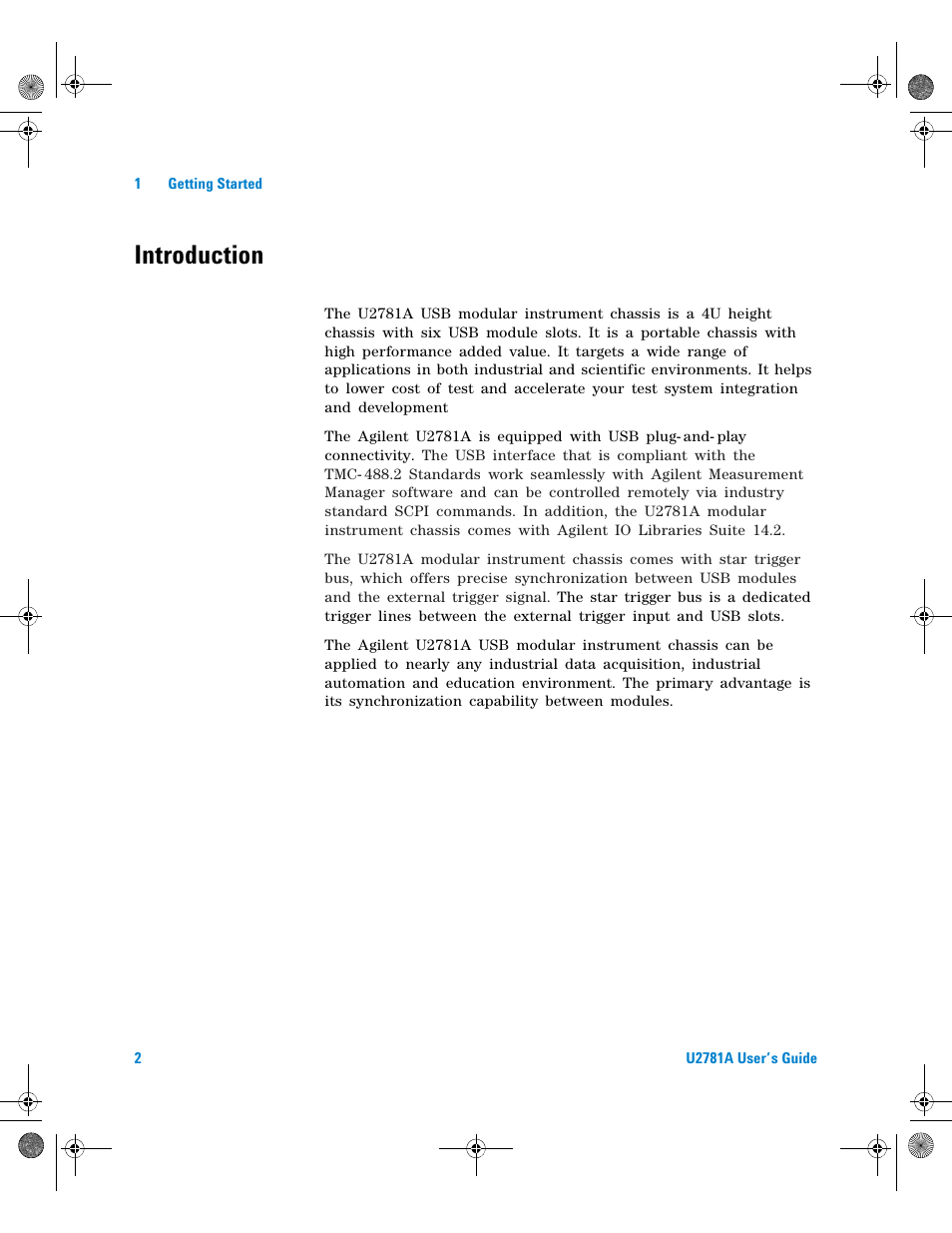 Introduction | Agilent Technologies U2781A User Manual | Page 14 / 47