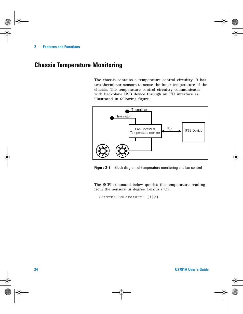 Chassis temperature monitoring, Figure 2-8 | Agilent Technologies U2781A User Manual | Page 36 / 47