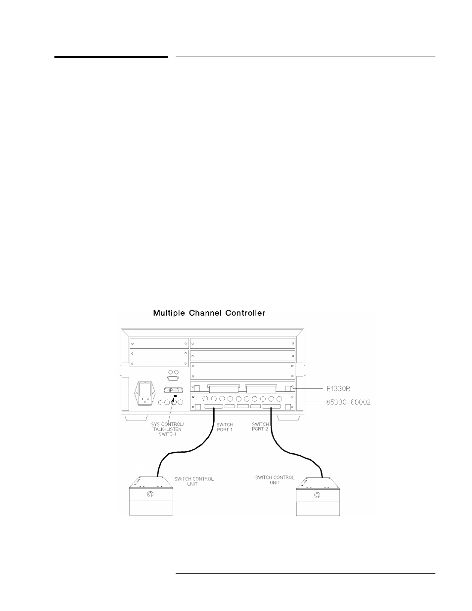 Performance verification test, Setting up the equipment, 85330 system | 85330 system -3 | Agilent Technologies Multiple Channel Controller 85330A User Manual | Page 33 / 166