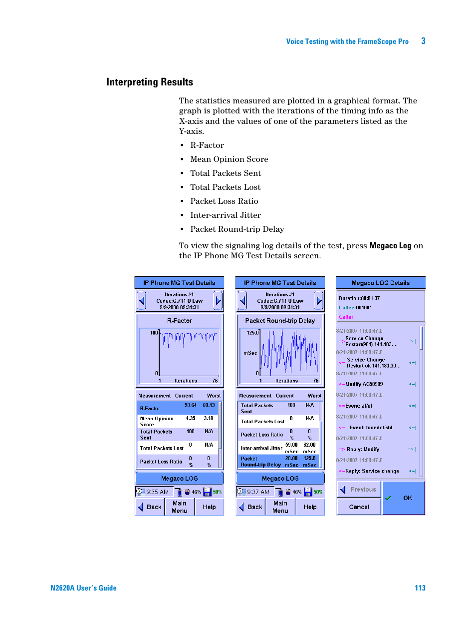 Interpreting results | Agilent Technologies N2620A User Manual | Page 131 / 279