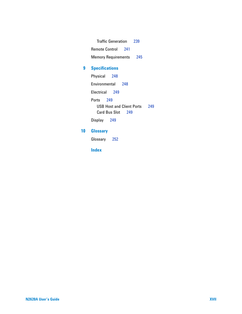Agilent Technologies N2620A User Manual | Page 17 / 279