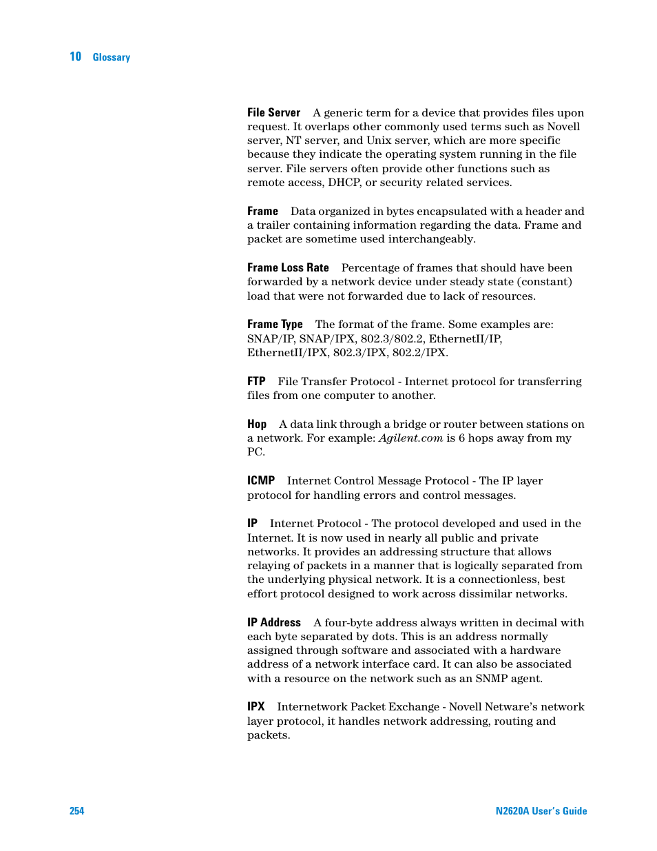 Agilent Technologies N2620A User Manual | Page 272 / 279