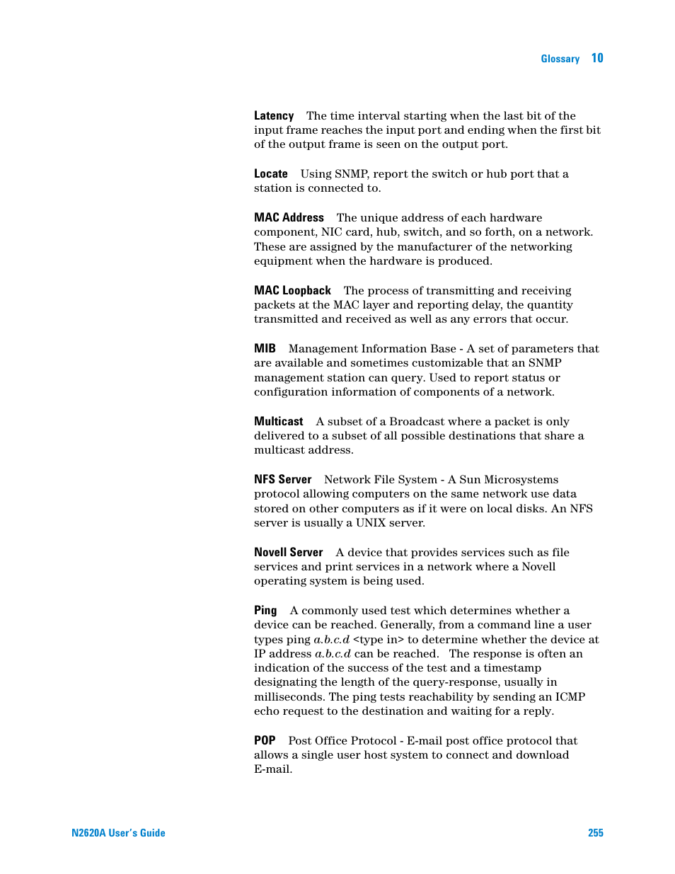 Agilent Technologies N2620A User Manual | Page 273 / 279