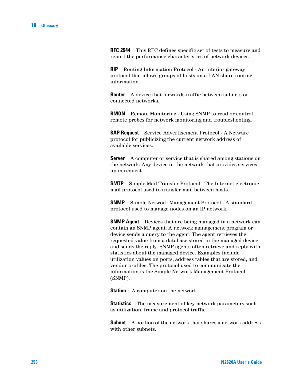 Agilent Technologies N2620A User Manual | Page 274 / 279