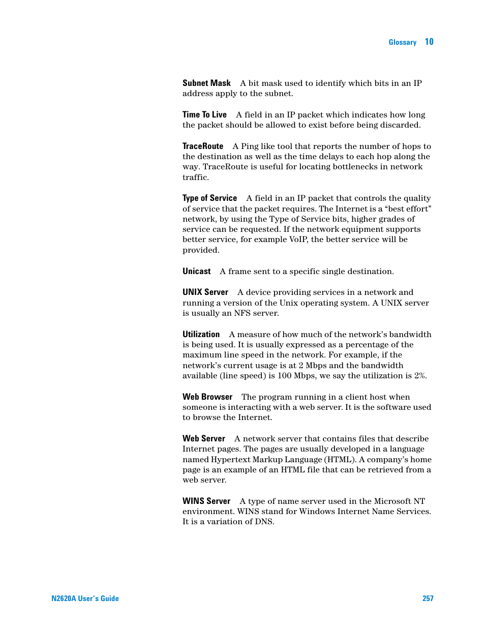 Agilent Technologies N2620A User Manual | Page 275 / 279