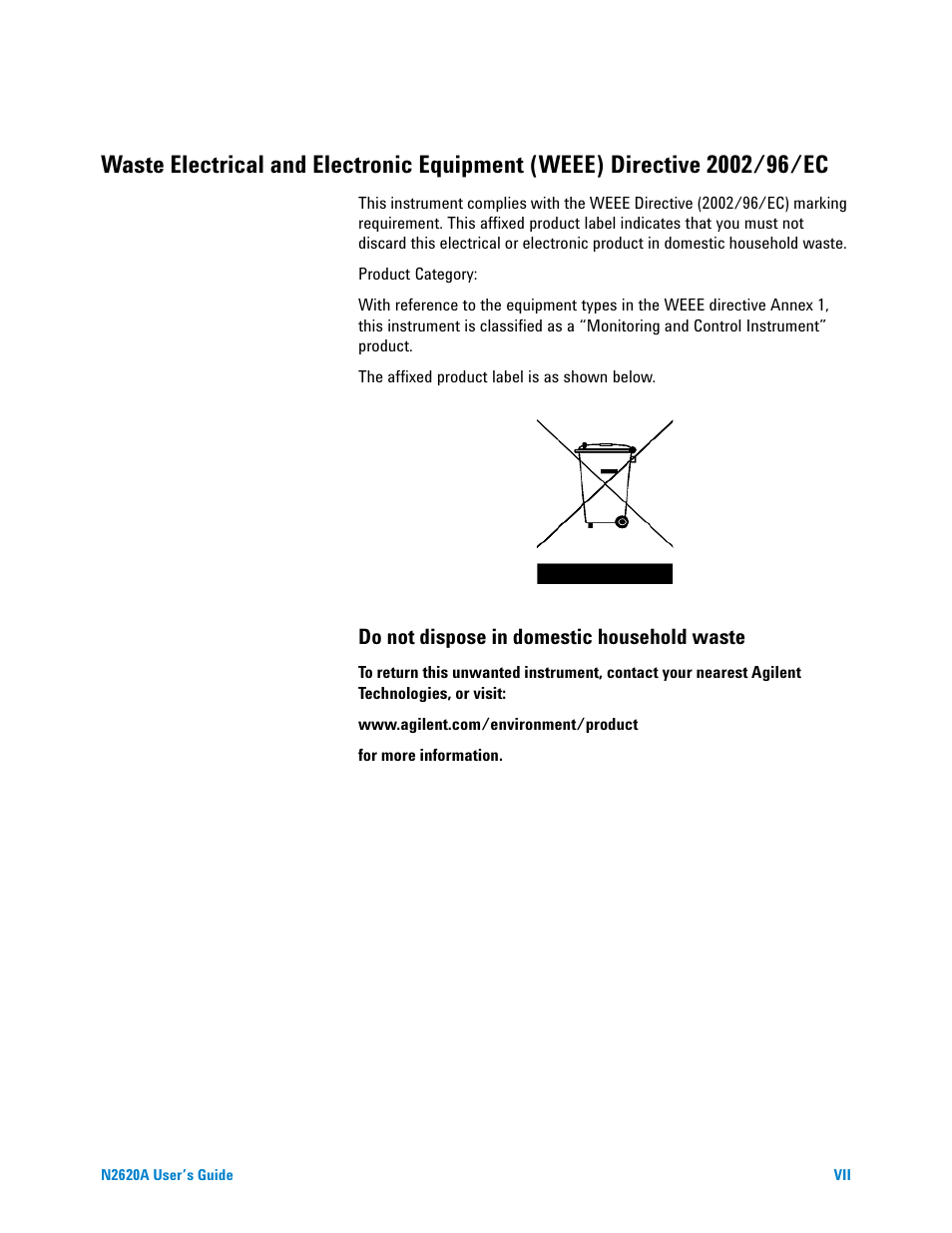 Agilent Technologies N2620A User Manual | Page 7 / 279