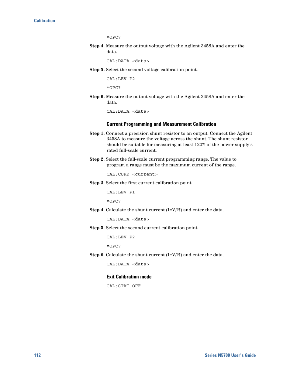 Agilent Technologies N5700 User Manual | Page 112 / 128