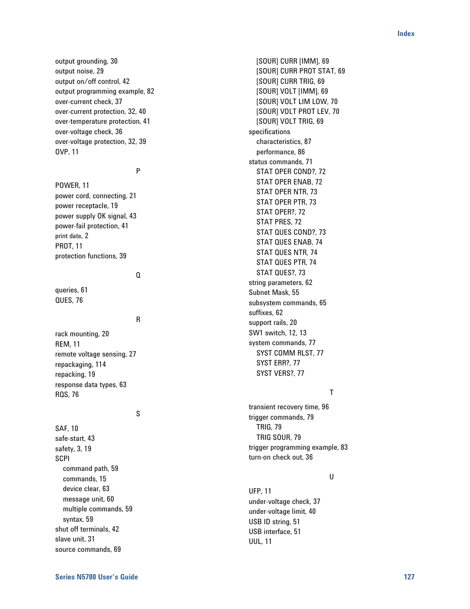Agilent Technologies N5700 User Manual | Page 127 / 128