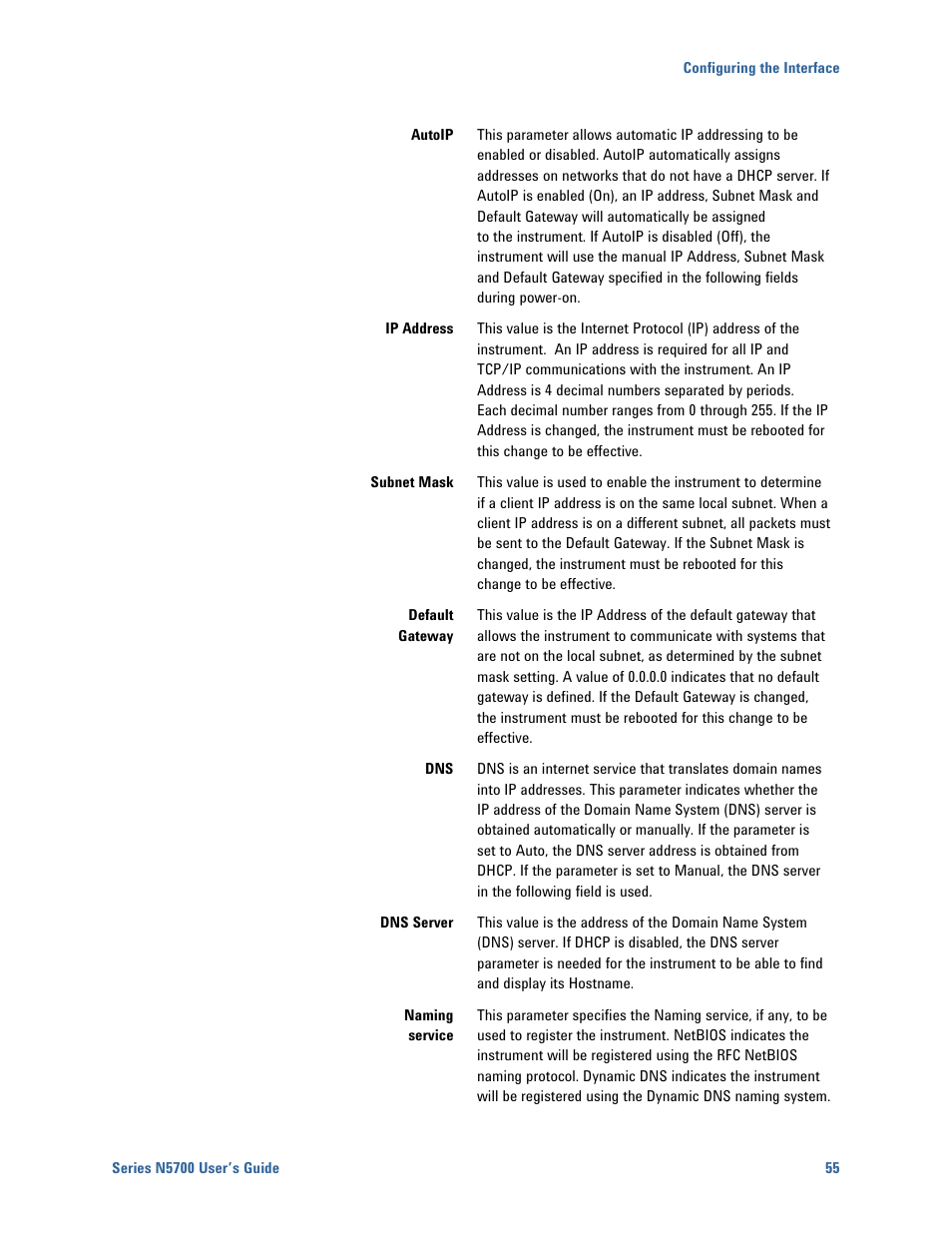 Agilent Technologies N5700 User Manual | Page 55 / 128