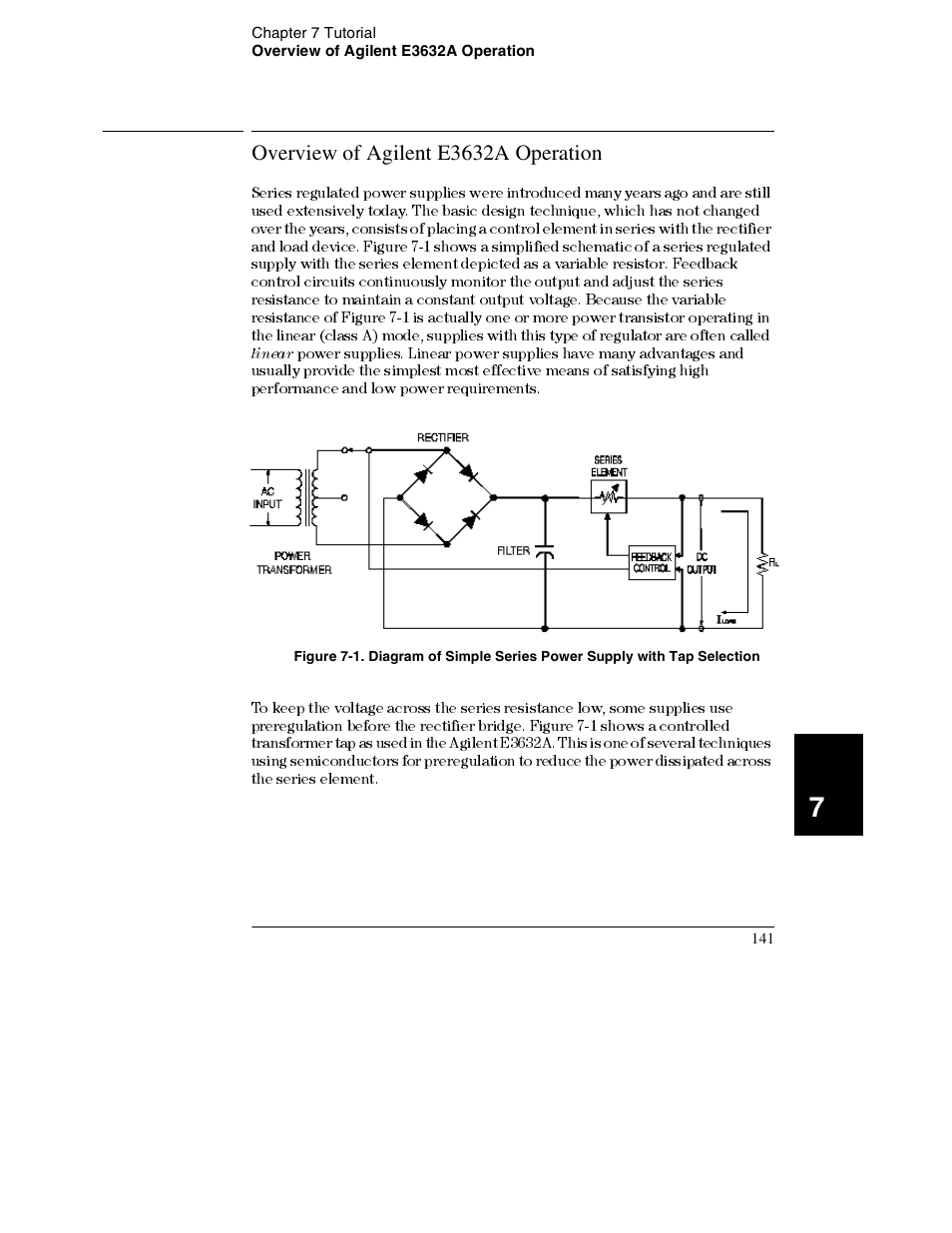 Overview of agilent e3632a operation, Overview of agilent e3632a operation 141 | Agilent Technologies E3632A User Manual | Page 144 / 172