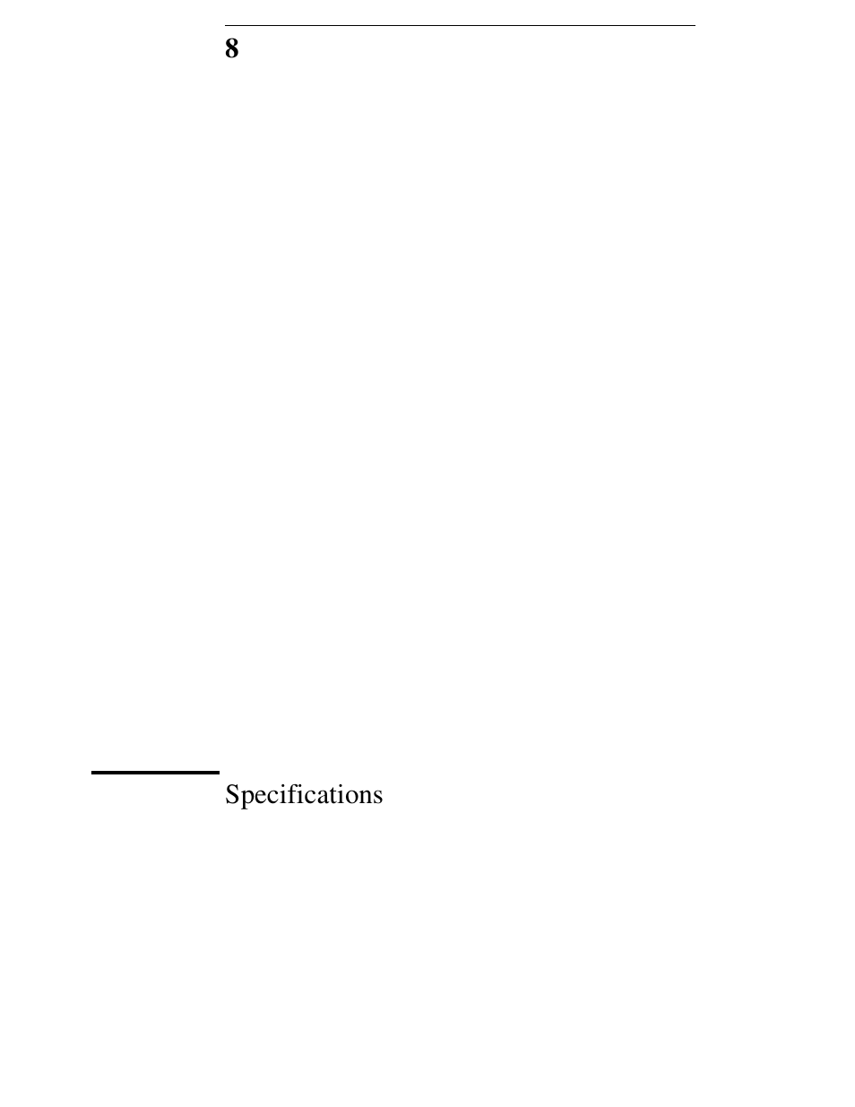 Specifications, Chapter 8 specifications | Agilent Technologies E3632A User Manual | Page 158 / 172