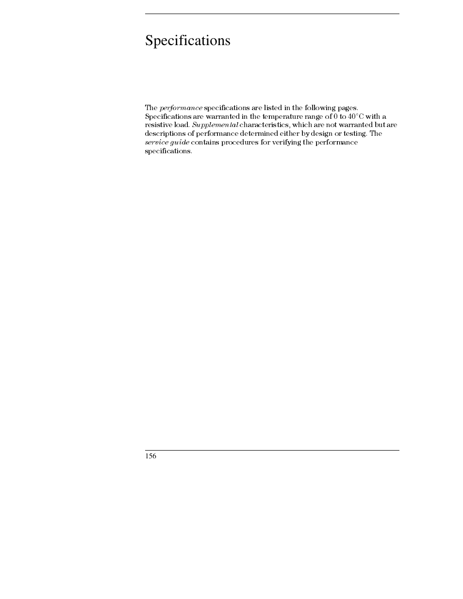 Specifications | Agilent Technologies E3632A User Manual | Page 159 / 172