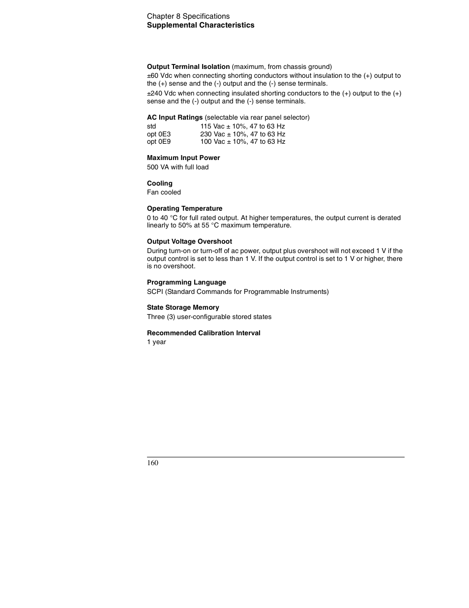 Agilent Technologies E3632A User Manual | Page 163 / 172
