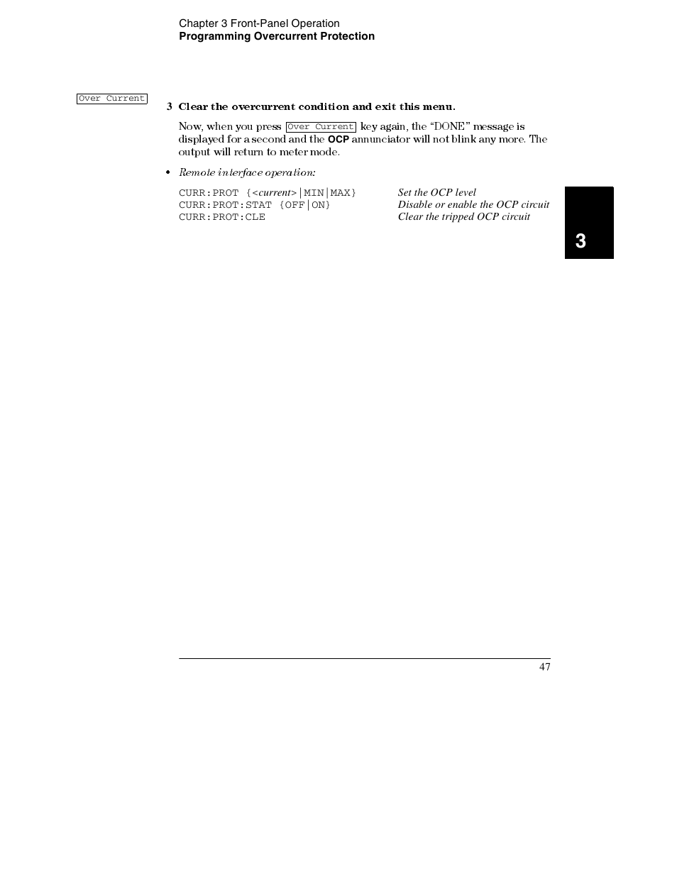 Remote interface operation | Agilent Technologies E3632A User Manual | Page 49 / 172