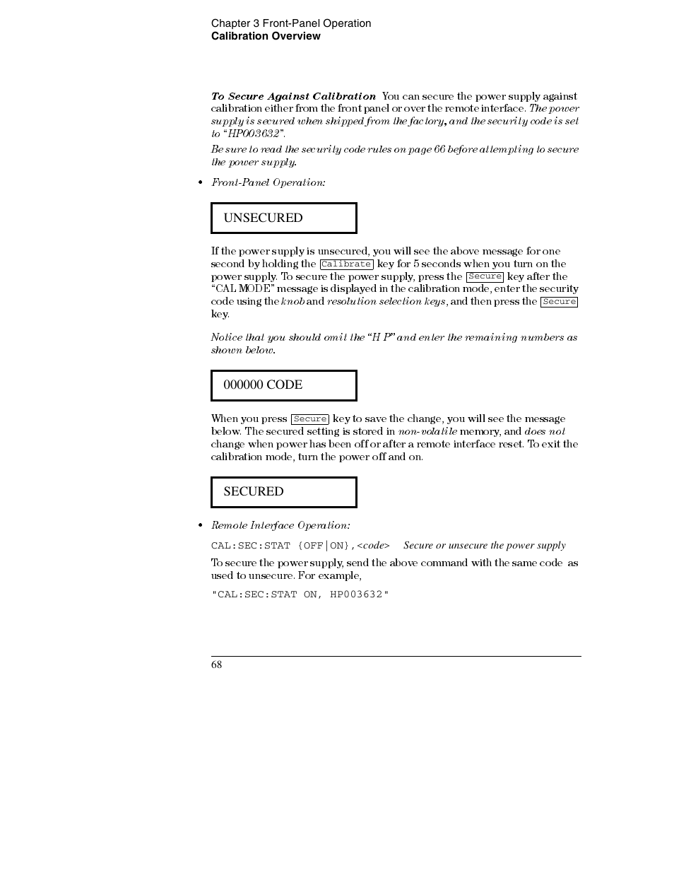 Agilent Technologies E3632A User Manual | Page 70 / 172