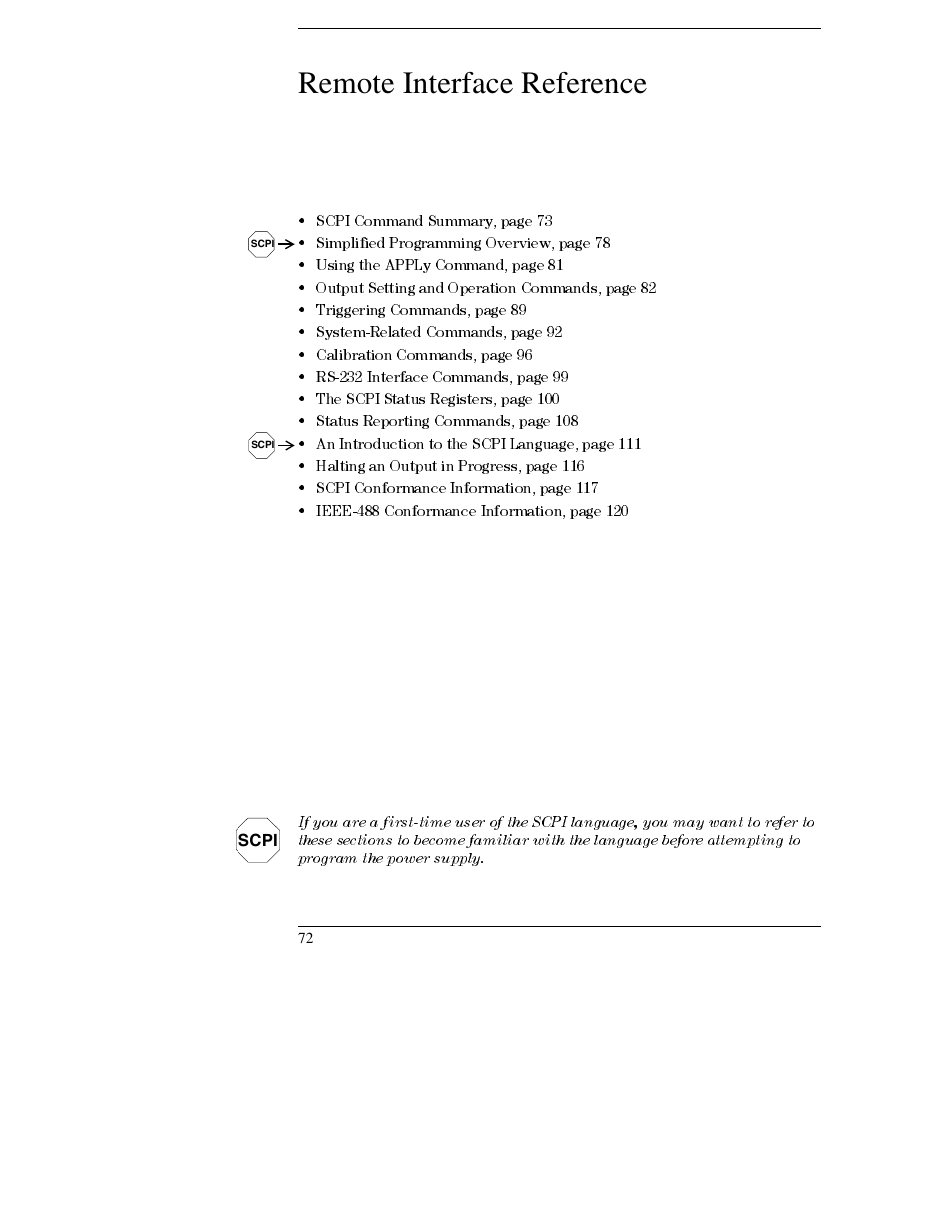 Remote interface reference | Agilent Technologies E3632A User Manual | Page 75 / 172