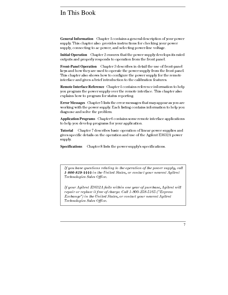 In this book | Agilent Technologies E3632A User Manual | Page 8 / 172