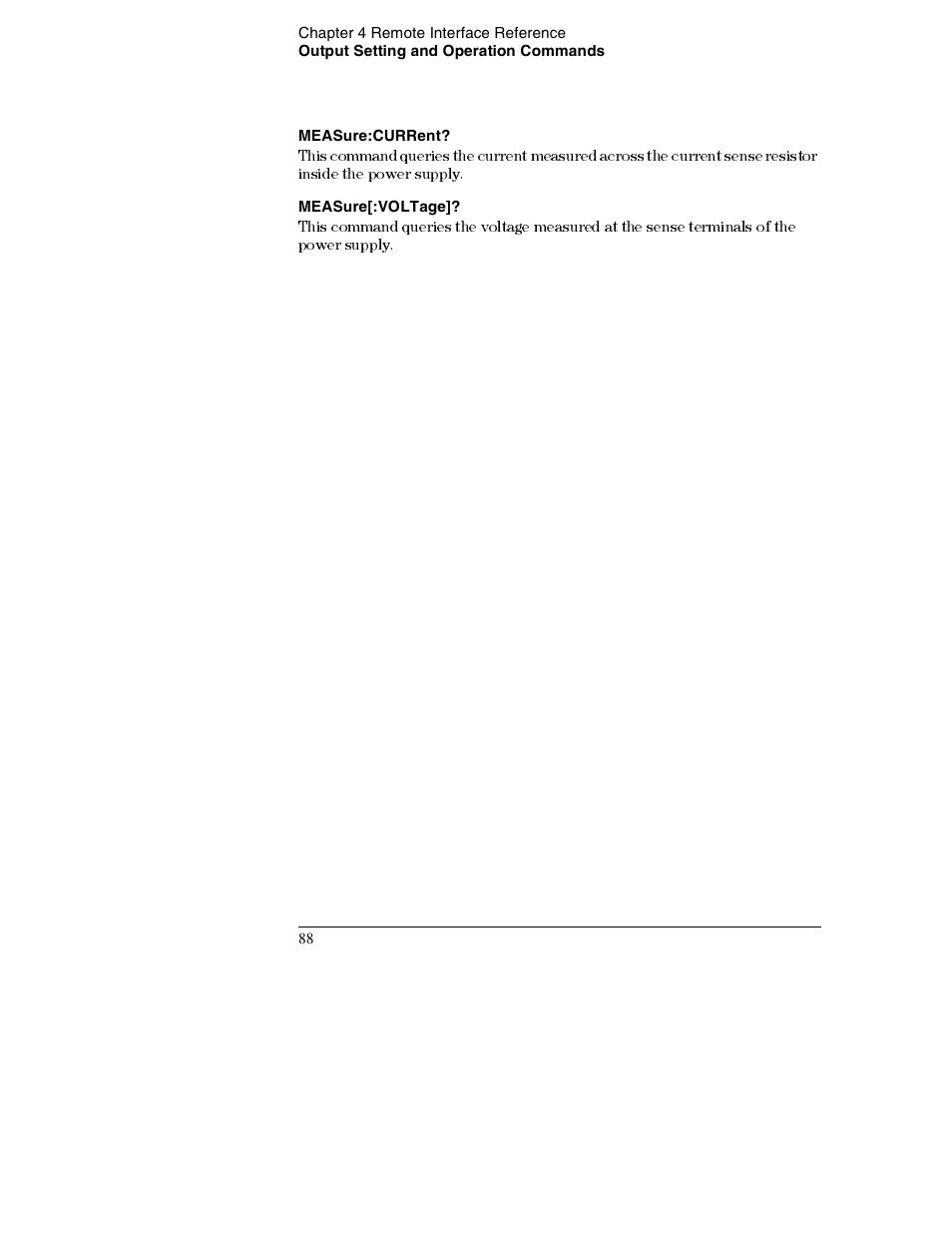 Measure:current, Measure[:voltage | Agilent Technologies E3632A User Manual | Page 91 / 172
