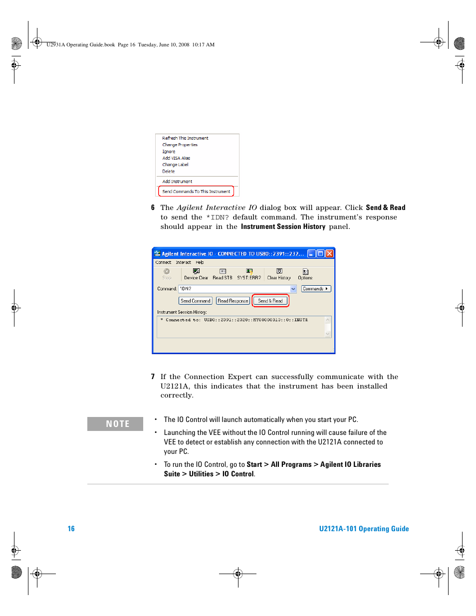 Agilent Technologies Agilent RF Switch Driver Board U2121A-101 User Manual | Page 26 / 41