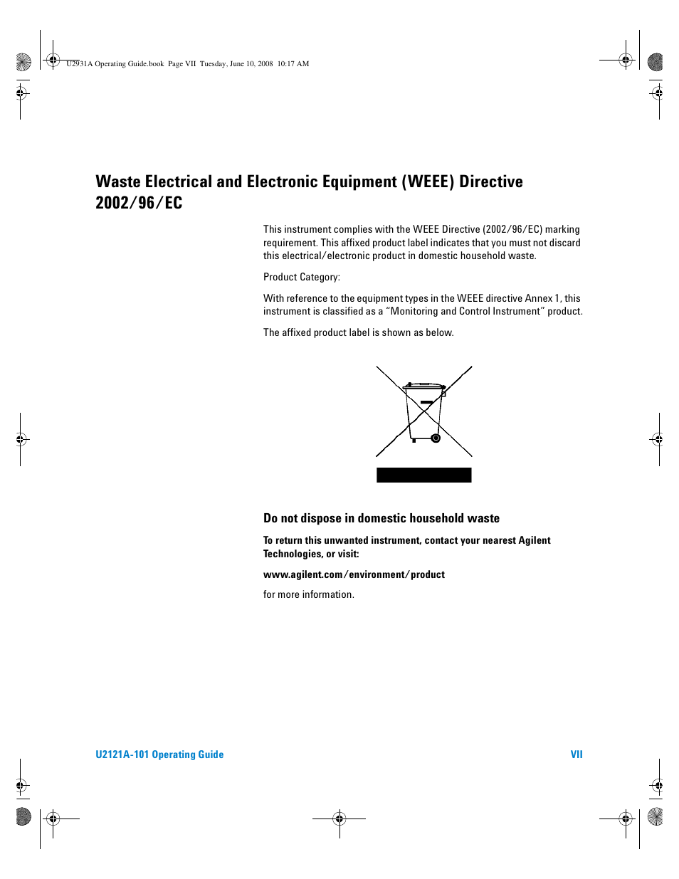 Agilent Technologies Agilent RF Switch Driver Board U2121A-101 User Manual | Page 7 / 41