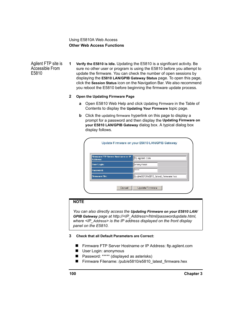 Agilent Technologies E5810A User Manual | Page 100 / 159