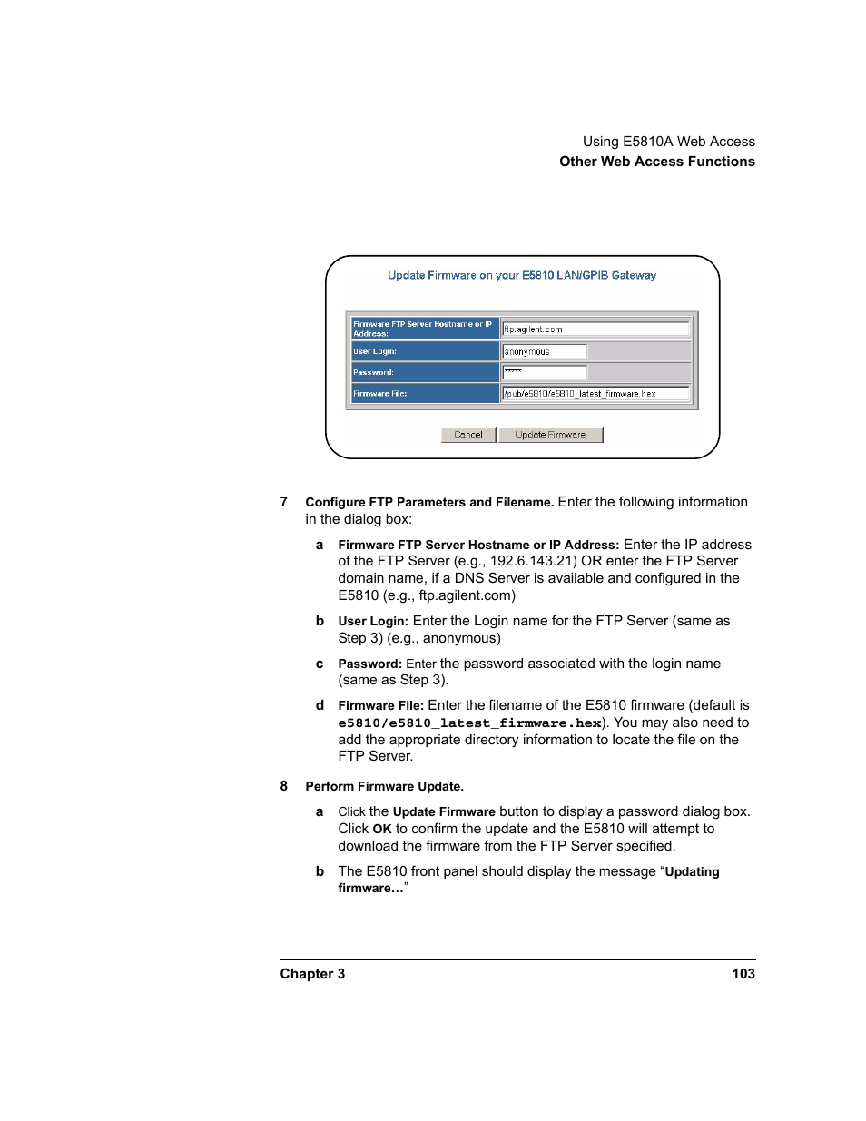 Agilent Technologies E5810A User Manual | Page 103 / 159