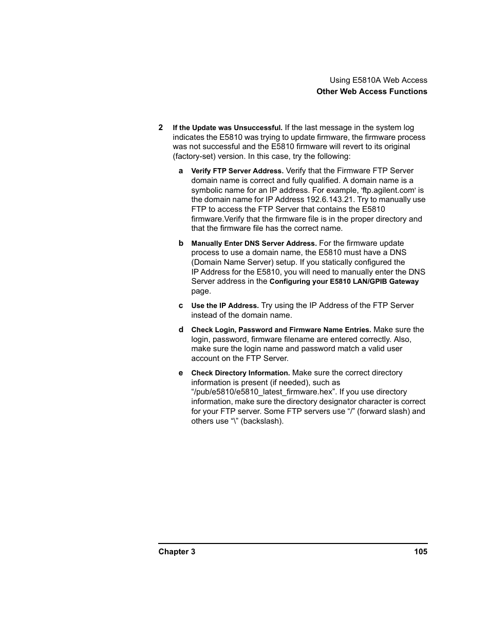 Agilent Technologies E5810A User Manual | Page 105 / 159