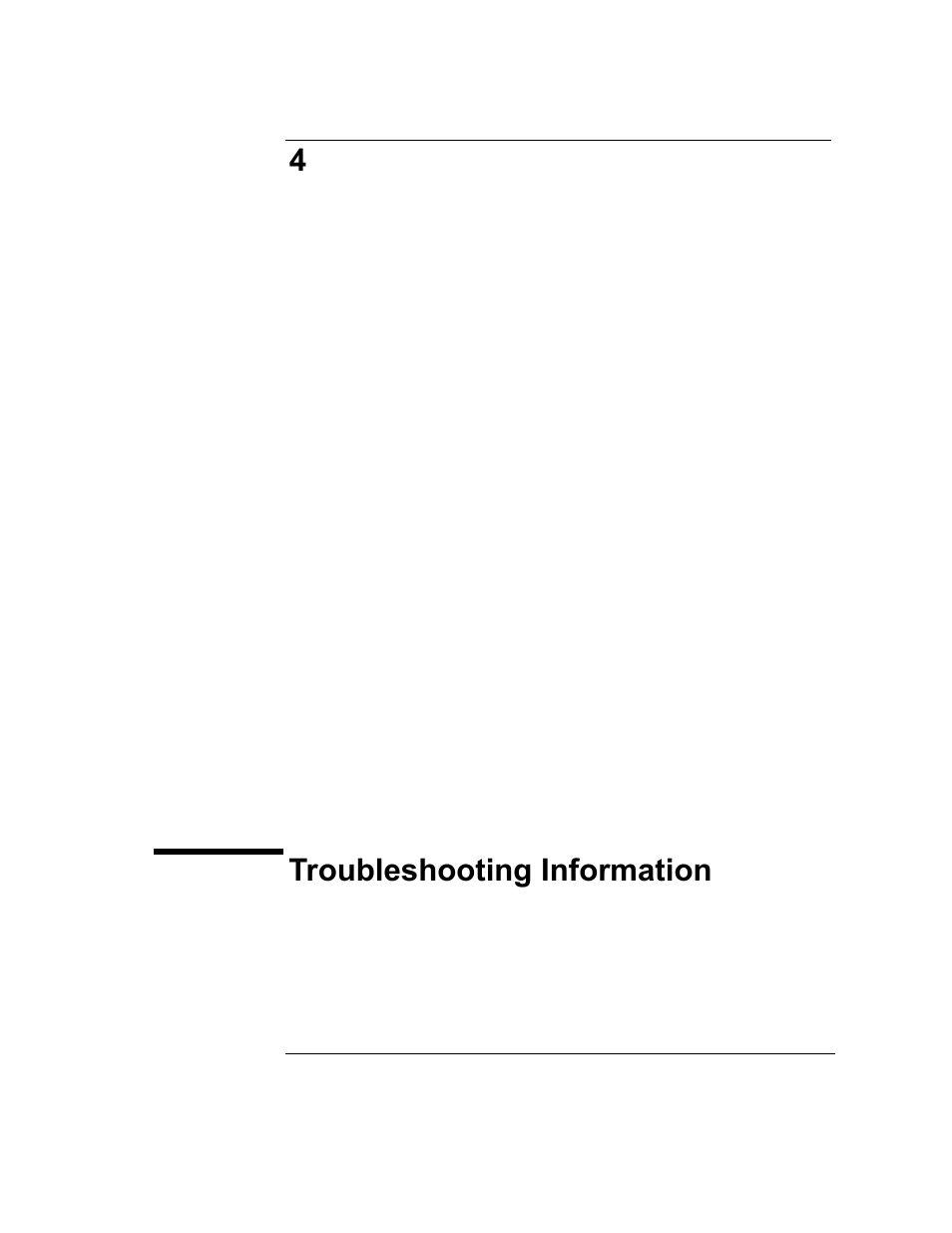 4 troubleshooting information, Chapter 4, Troubleshooting | Information | Agilent Technologies E5810A User Manual | Page 107 / 159