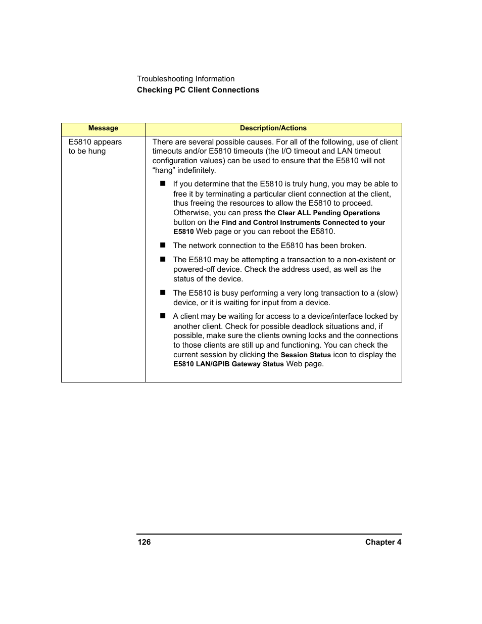 Agilent Technologies E5810A User Manual | Page 126 / 159
