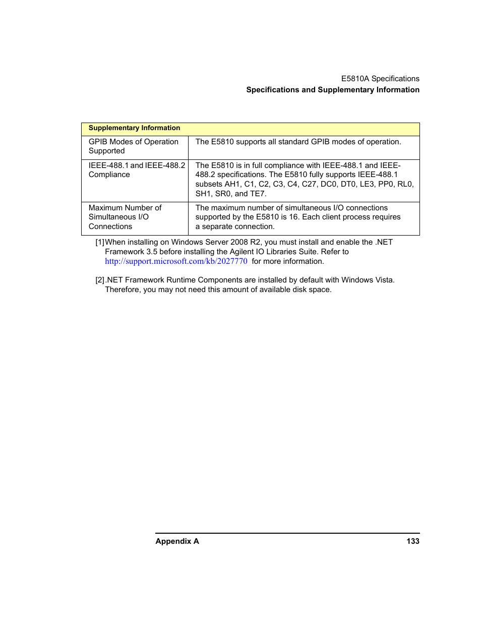 Agilent Technologies E5810A User Manual | Page 133 / 159