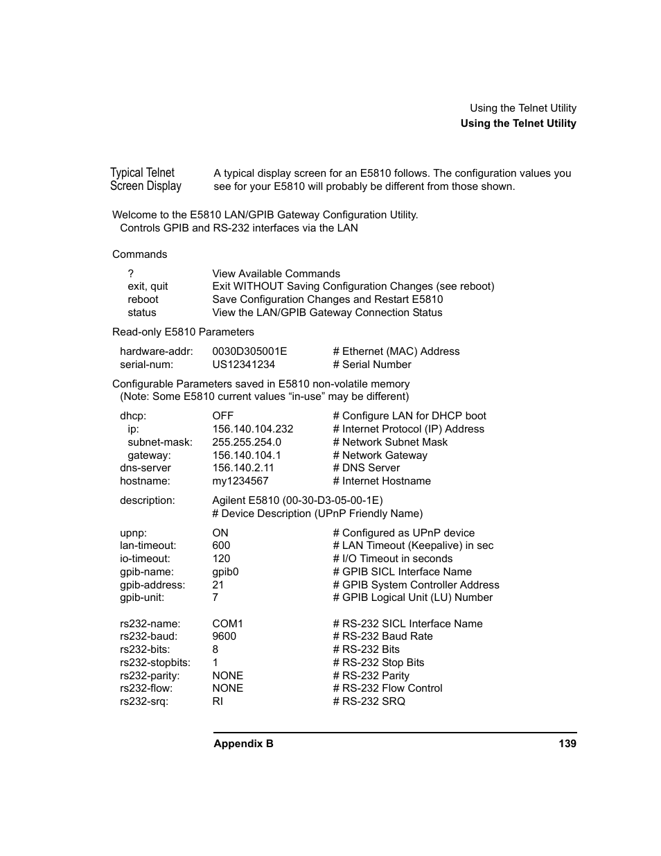 Agilent Technologies E5810A User Manual | Page 139 / 159