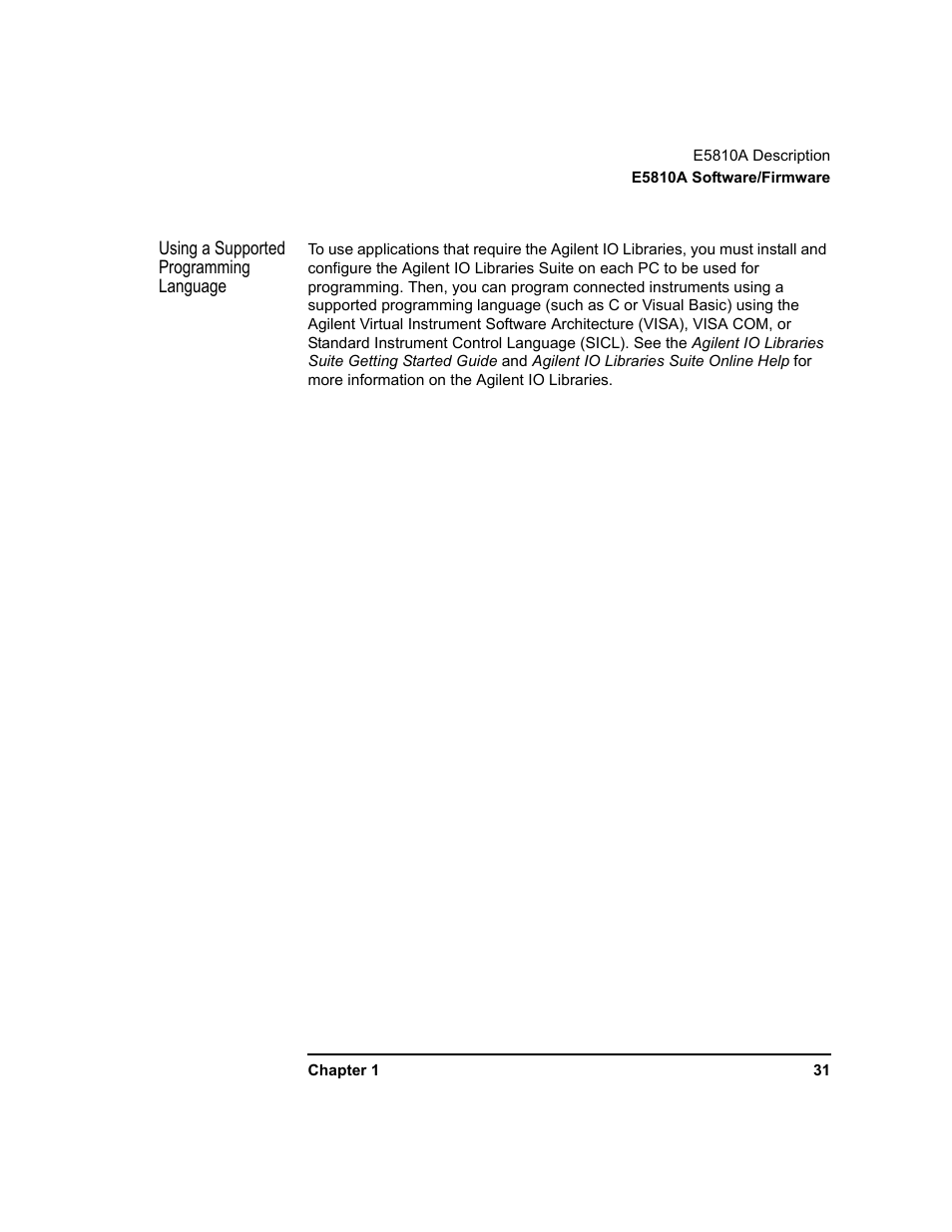 Agilent Technologies E5810A User Manual | Page 31 / 159