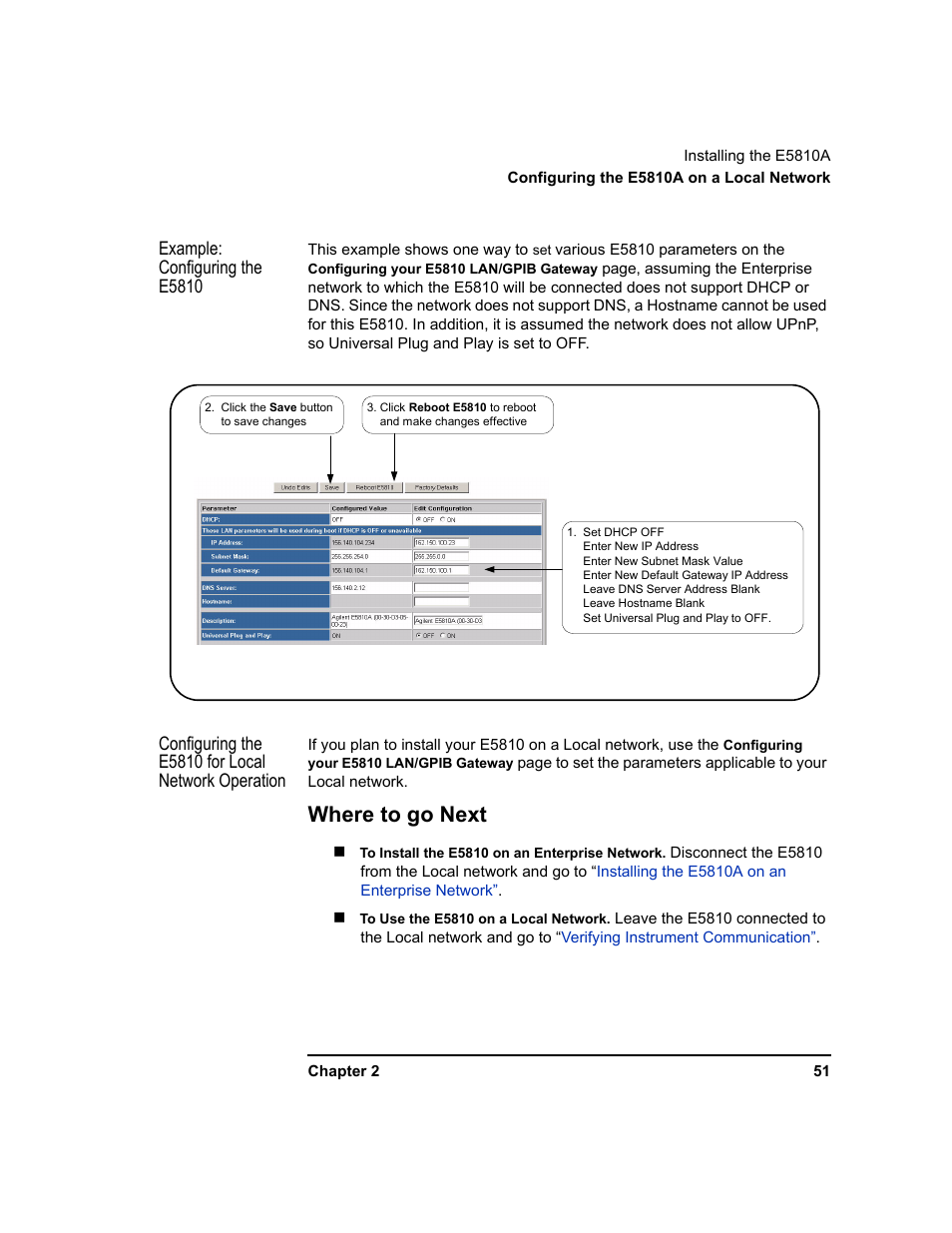 Where to go next | Agilent Technologies E5810A User Manual | Page 51 / 159