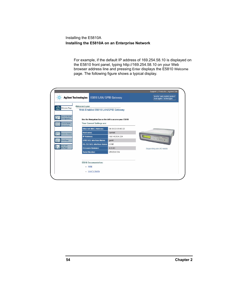 Agilent Technologies E5810A User Manual | Page 54 / 159