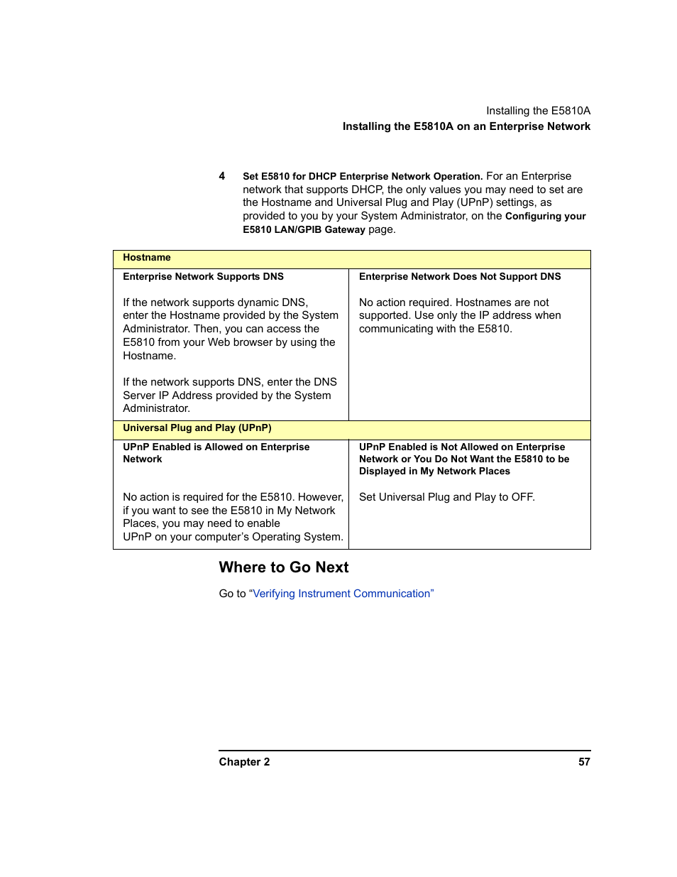Where to go next | Agilent Technologies E5810A User Manual | Page 57 / 159