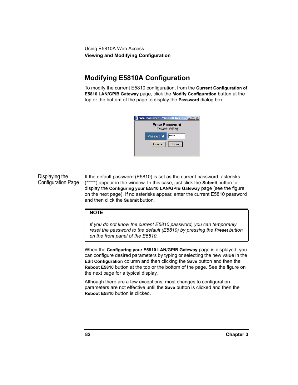 Modifying e5810a configuration | Agilent Technologies E5810A User Manual | Page 82 / 159