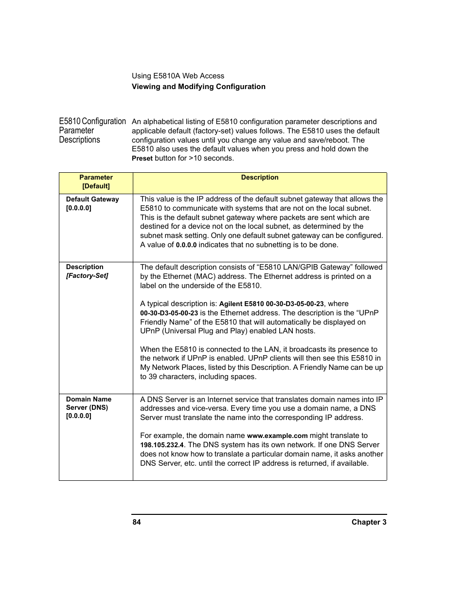 Agilent Technologies E5810A User Manual | Page 84 / 159