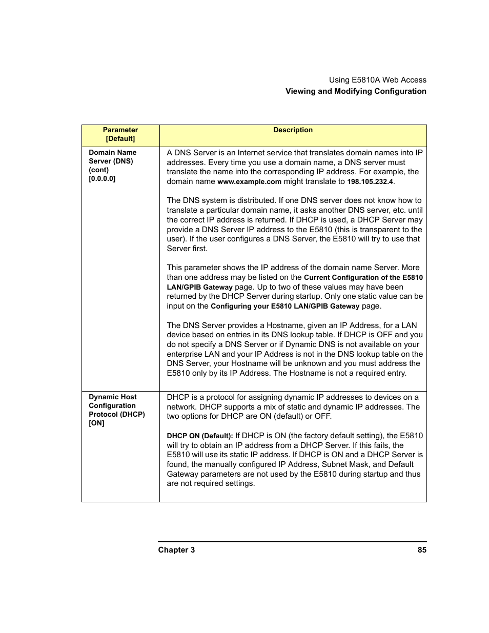 Agilent Technologies E5810A User Manual | Page 85 / 159