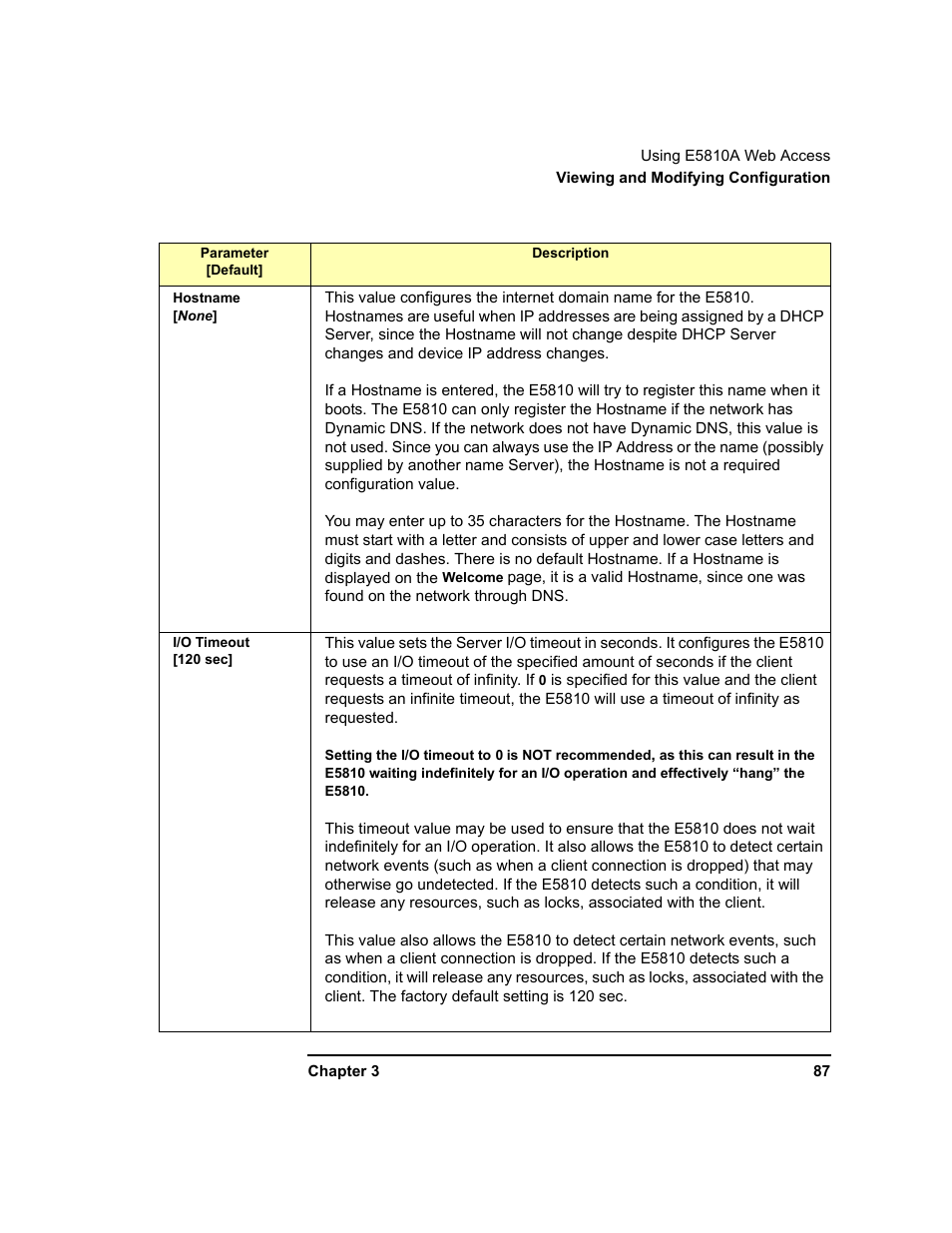Agilent Technologies E5810A User Manual | Page 87 / 159
