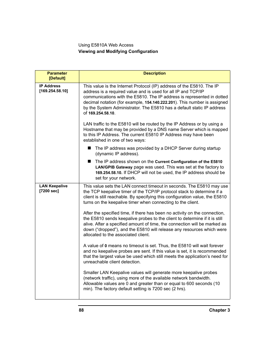 Agilent Technologies E5810A User Manual | Page 88 / 159