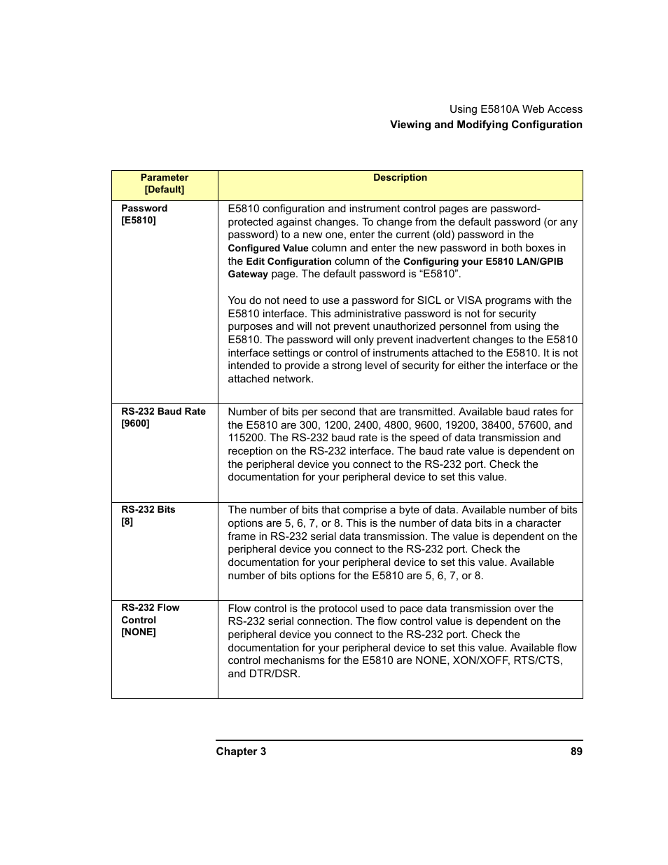 Agilent Technologies E5810A User Manual | Page 89 / 159